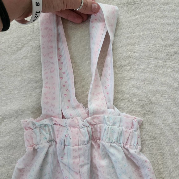 Vintage Wallpaper Floral Suspender Pants 12 months - Picture 9 of 10